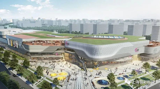 上海松江印象城LED顯示屏項(xiàng)目由智彩科技設(shè)計、安裝